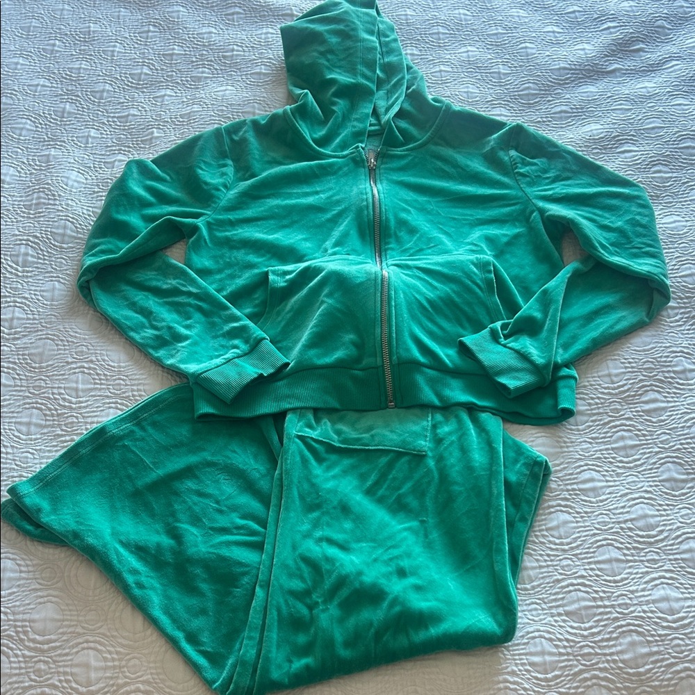 Art Class Kelly Green Hoodie and Sweatpants Set